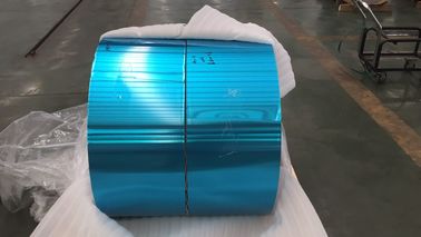 Mavi Renk 8011 H22 0.14mm*270mm Hidrofilik Finstock Kaplı Alüminyum / Alüminyum Folyo