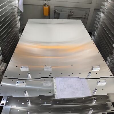 Kalite Özel EV Bataryası Sıvı Soğutma Plağı İlerici Damgalama CAB Vakum Brazing PU köpük yalıtımlı Alüminyum Soğutma Tepsisi fabrika